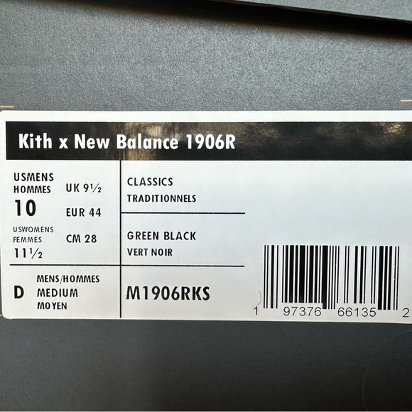 Kith x new balance 1906r men’s 10 - Picture 5 of 6